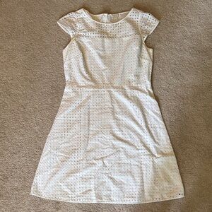 J. Crew White Eyelet Mini Dress